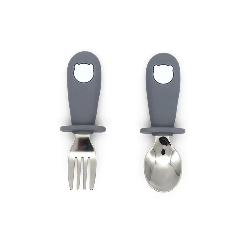 Baby fork and spoon set, Safe baby tableware, Best baby utensils, Infant feeding set, Toddler fork and spoon set, Buy baby fork and spoon online, Affordable baby utensils set, Baby feeding set with free shipping, Best utensils for babies learning to eat
