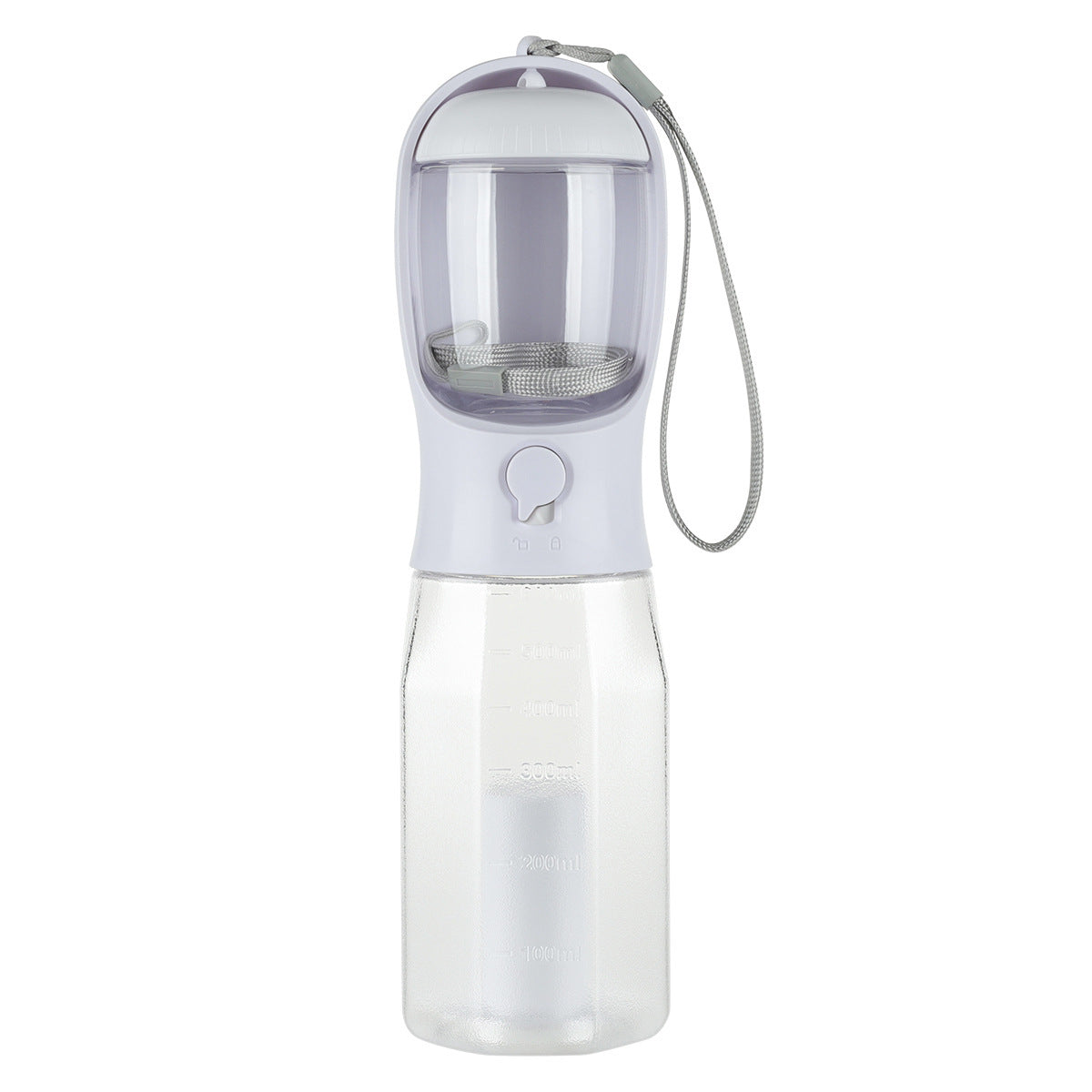 Portable pet water bottle, Pet water and food dispenser, Leak-proof pet water bottle, Travel pet accessories.