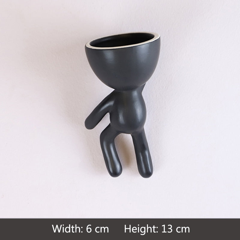Humanoid Ceramic Flower Pot Planter