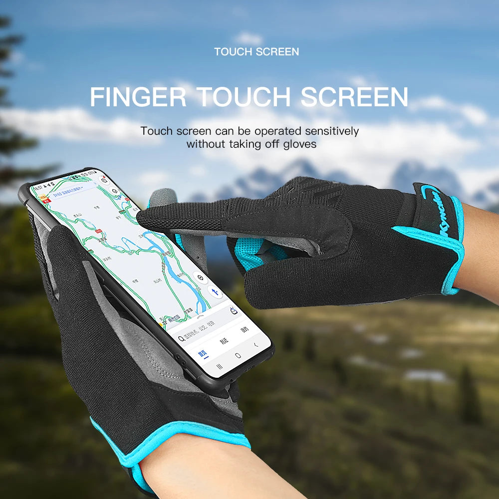 Person wearing sleek, touch-screen gloves, effortlessly using a smartphone in cold weather, showcasing precision and warmth
