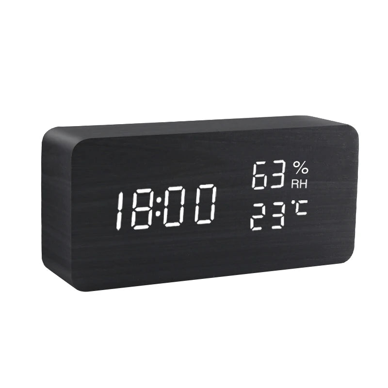Voice-controlled alarm clock, Digital alarm clock with voice commands, Smart alarm clock with voice control, Hands-free alarm clock, Best voice-activated alarm clock, voice commands, internet connection.