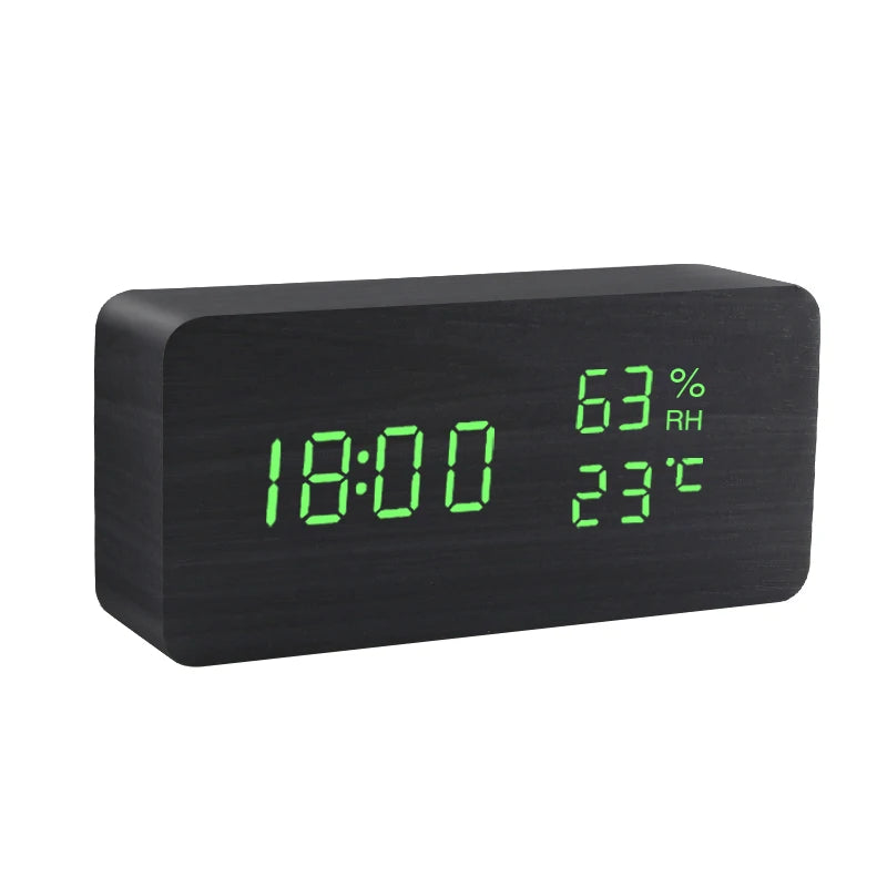 Voice-controlled alarm clock, Digital alarm clock with voice commands, Smart alarm clock with voice control, Hands-free alarm clock, Best voice-activated alarm clock, voice commands, internet connection.