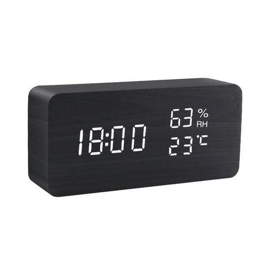 Voice-controlled alarm clock, Digital alarm clock with voice commands, Smart alarm clock with voice control, Hands-free alarm clock, Best voice-activated alarm clock, voice commands, internet connection.